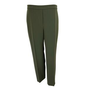 Theory Olive Green Cropped Ankle Pants